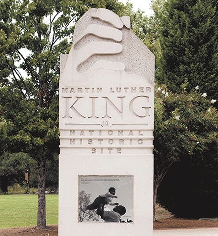 Photo by Warren Cameron – 5 Acre Studios -   The King Center monument in Atlanta