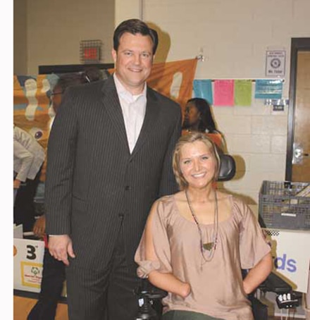 South Gwinnett High School Alumni, Buck Lanford and Aimee Copeland were Grand Marshals of Gwinnett County’s Middle School Special Olympics hosted by South Gwinnett High School. Buck Lanford is a co-anchor on Fox 5’s ‘Good Day Atlanta.’