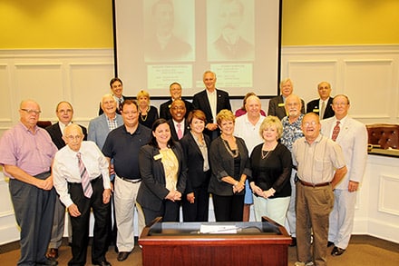 Snellville leaders come together to celebrate 90 years Photo L - R : Front row:  Emmett Clower (Former Mayor), Jack Dillard (Former City Clerk) Bruce Garroway, Mayor Kelly Kautz, Barbara Bender, Judy Waters, Debbie Rich, Kurt Shultz. 2nd row: Warren Auld, Wayne Odum, Melvin Everson, Nelson Williams, Jr. Mike Staley, Jim Brooks (Former City Manager). 3rd row: Dave Emanuel, Diane Krause, Bobby Howard, Joe Anderson, Melissa Arnold (City Clerk),Tom Witts (Mayor Pro Tem), Mike Sabbagh. Not pictured is Chad Smith.