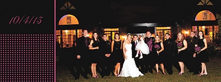 Mr. and Mrs.  John Brent Haydell III and their wedding party