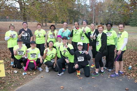 Members of the LWS running club after the Veteran’s Day 5k 2013