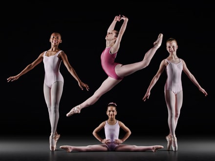 Ballerinas (L-R) Sasha West, Amelia Snyder, Avery Ward, and Mary Ann Castellano.