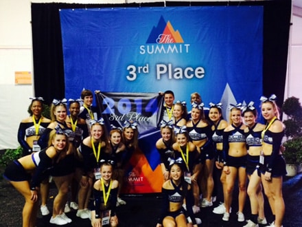 Smiles all around for The Cheer Factory winners at The Summit National Competition.