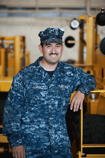 Navy Airman Ramiro Alvarez (U.S. Navy photo by Senior Chief Mass Communication Specialist Gary Ward)