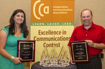 Walton EMC communicators Greg Brooks and Savannah Chandler placed in every category including two best-of-show designations at the Cooperative Communicator Association's annual contest in Pittsburgh, Pa. 