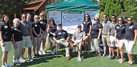 Green Financial staff at the event – Left to right:  Cait Patterson, Betty Huff, Tim Conway, Chase Lindsay, Amanda Gilbert, Skyler Hoshall, Laura Green, Roger Green, Jason Piper, Brittany Knowles, Kelly Schmidt, Marc Sporn, Stewart Fogleman, Erina Patterson, and Jeannie Gravett