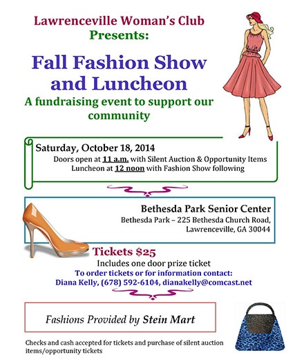 Lawrenceville Woman’s Club annual Fall Luncheon