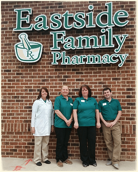Eastside Family Pharmacy staff: Esther Truitt, Michele Dalton, Heather Gaige and Zach McGuire