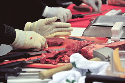 Over 20 Texas Roadhouse meat cutters from the SE Region competed at UGA’s Meat Science Division in Athens