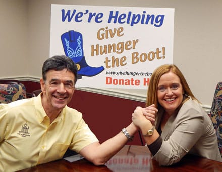 Snellville Council Member Dave Emanuel and Grayson Mayor Allison Wilkerson have organized a canned food drive competition to benefit Southeast Gwinnett Food Co-Operative. The loser will have to build a parade float and Council Members of both cities will ride on the float in the Snellville Days and Grayson Day parades.