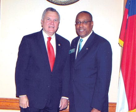 Melvin Everson with Georgia’s Governor Nathan Deal