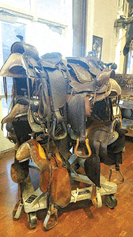  Beautiful saddles made by the Bona Allen leather factory
