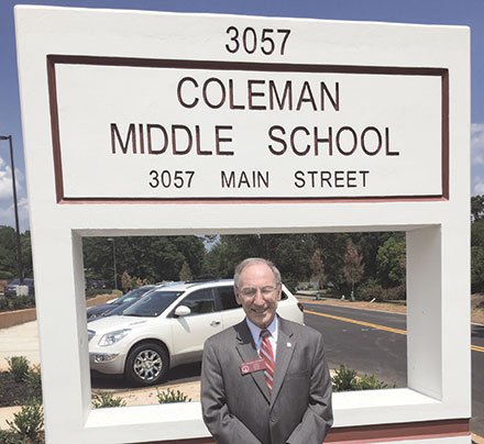 Brooks Coleman at Coleman Middle