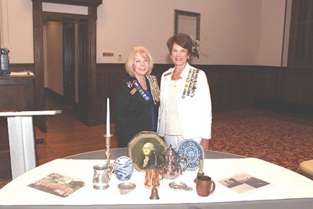 From left to right:  Ann Story, Georgia State DAR Vice Chair for Membership and Constitution Week Committees and First Vice Regent of the Philadelphia Winn Chapter NSDAR  Lydia McGill, Georgia State DAR Chair for the Constitution Week Committee and Past Regent of the Philadelphia Winn Chapter NSDAR
