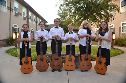 Sapphire Sounds Guitar Ensemble - Abby Dowdy, Luke Adams, Jake Peters, Tanner Denaga, Alie Mason, Megan Connor