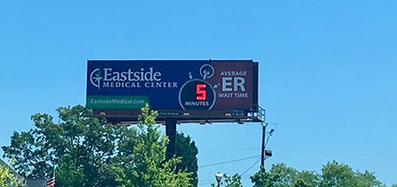 Eastside medical billboard