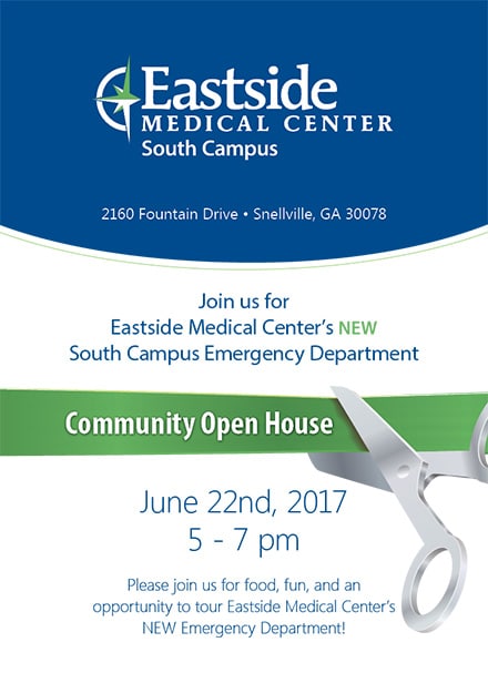 Eastside Medical Center to host a community open house for new south campus emergency department on June 22nd