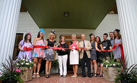 Clients and community members joined Accent Creative Group (ACG), a Lawrenceville-based marketing and design firm, on Thursday, June 15th for an open house and ribbon-cutting ceremony to celebrate the firm's new location at 365 South Perry Street.