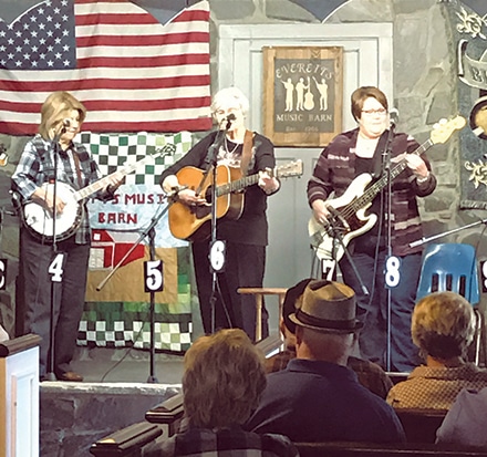 Long time friends of the Everett’s Music Barn Family. L-R: Connie Partridge, Onie Baxter--Jane Baxter