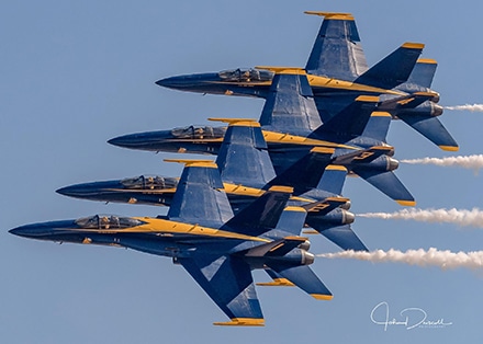 US Navy Blue Angels and Aeroshell Aerobatic Team