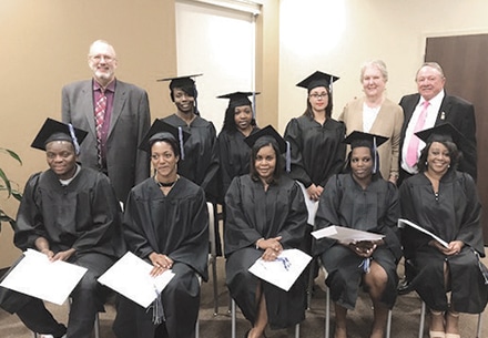 Top row from (L-R) - Patricia Peters, Ashley Priester, Epiphany Updegrove, Sandra and Clyde Strickland. Bottom row from (L-R) - Edrick Buthelezi, K’Quane Henry, Octavia Holmes, Natachia Manning, Sandra O’Gilvie