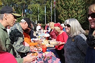 Philadelphia Winn Chapter Daughters serving refreshments to veterans and guests