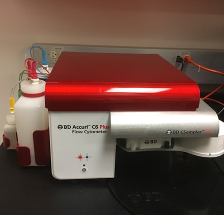 New equipment propels research for deeper learning. Pictured above is a Flow Cytometer. 