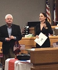 (L-R) Ron Goodbub and Carla Brown work together with other county and state leaders to make veterans court a much-needed solution for the men and women who need the support of their nation.