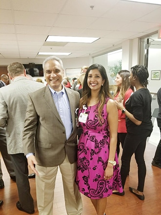 Dr. Niraj Sharma of Eastside Heart and Vascular and Deepthy Varghese, Electrophysiology Cardiology Coordinator at Eastside Heart and Vascular