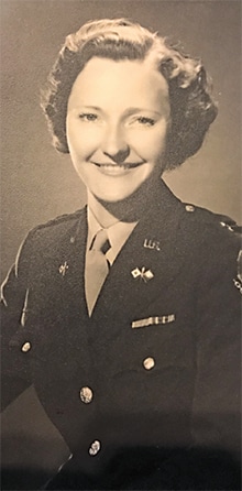 Major Helen Glenn served in the Women’s Army Corps as an intelligence staff officer during World War II.