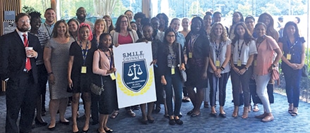 S.M.I.L.E. Gwinnett participants with Gwinnett Solicitor General Rosanna Szabo.