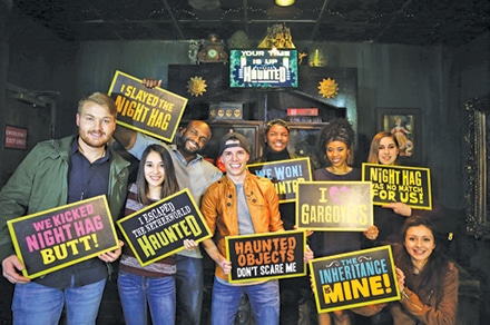 There are three escape rooms at Netherworld collectively called “Escape the Netherworld”. Groups can reserve the rooms for parties and events on weekends throughout the year.