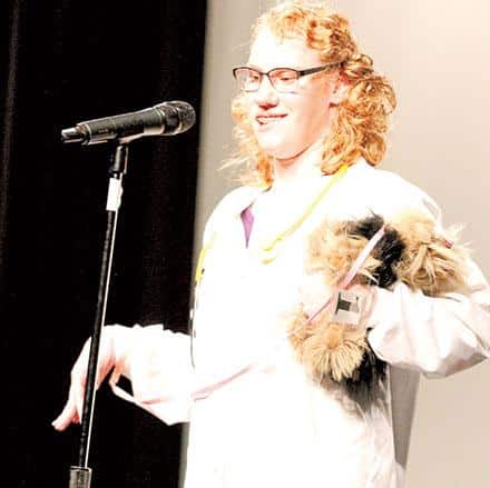 Emily Creed was the first contestant to stand on stage at the 2019 Miss Central Gwinnett Pageant.