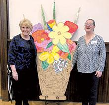 Barbara Bourque, President-Elect of Garden Club of Georgia and  Jane Matthews, President of the Lawrenceville Garden Club.