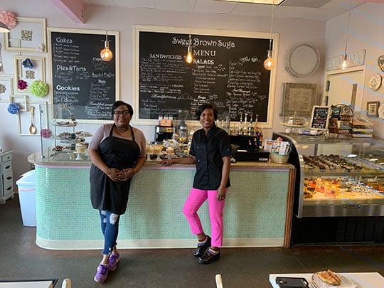 Sisters Danielle Bonaparte and Karima Goodman come from opposite ends of the professional spectrum, and together they have just the right balance to run "Sweet Brown Suga", a gourmet bakery in Grayson.