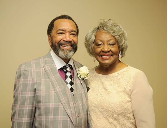 Dr. Haynes and his wife Beverly at the celebration of his 31 years at Salem Missionary Baptist Church.