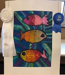 The third place overall winner of the Lilburn Woman's Club's Spring Art Show was Olivia Swanegan, a fourth-grade student at St. John Neumann Regional Catholic School.