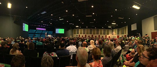 Close to 600 citizens gathered at Graystone Church to learn about the proposal to rezone a 51-acre property on Ozora Rd as a solid waste transfer station.