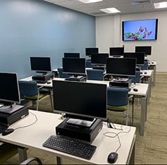 The renovated Norcross Senior Center includes a new computer lab where they can gain technology skills.