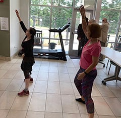 Participants at Norcross Senior Center can try daily instructor-led exercise classes.