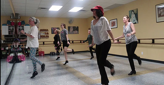 Front- Yvonne Antinazi, dance instructor and owner of North Georgia Dance Academy, Second-row L-R: Alison Reid, Student Teacher, LD Dekatch (hat on), Amy Stanitzke.