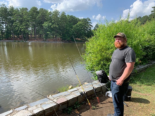 Gone fishing at Briscoe Park.