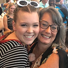 Bernice Drothler, Director of A Step Ahead, with her student Ally Copeland who performed in Frozen Jr. at Citi Springs Theatre in Roswell. "Ms. Bernice, not only pours her heart and soul into the kids in her program, but she also attends many of their performances outside of the studio," said Cheryl Copeland (Ally's mom).