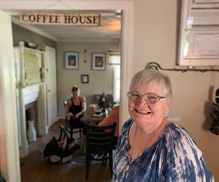 Barb Brown is the facilitator of Anchored in Hope, a cancer support group held on the first Saturday of the month at Grayson Coffee House.