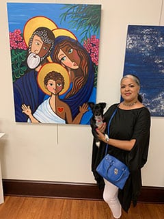 Jacqui Miller is a Lawrenceville-based artist who aspires to show the beauty of racial equality and ethnicity through her work.