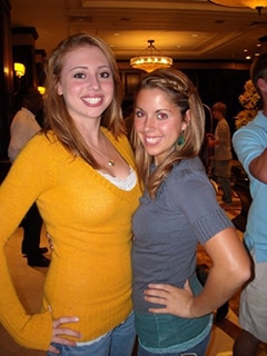 Lauren and Amanda in 2008