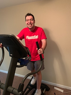 In December 2017, when he started his transformational journey, Scott Greenhut set a goal to do the elliptical machine every day for 365 days, and he ended up not missing a single day of exercise in 370 days. He now spends anywhere from 40 to 50 minutes on the elliptical every day.