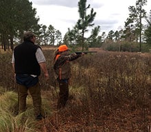 Quail Hunt. Kingsley shooting flush