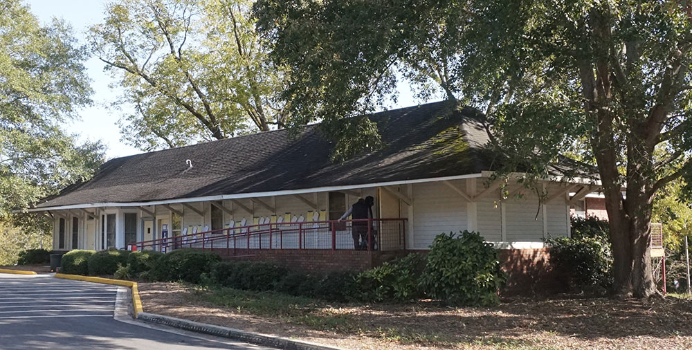 The Mountain Park Depot was originally located in Shannon, Ga. (Floyd County) before being moved to its present location on Five Forks Trickum Road. It’s used for a voting precinct and recreation activities.