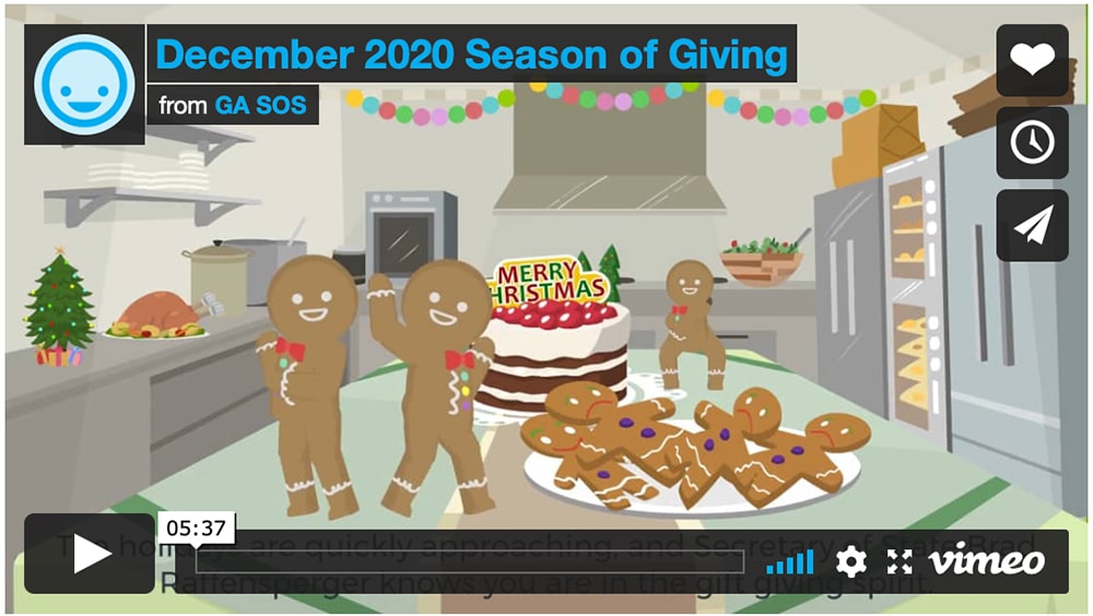 Secretary of State Releases New Video Warning About Safe Donating this Holiday Season